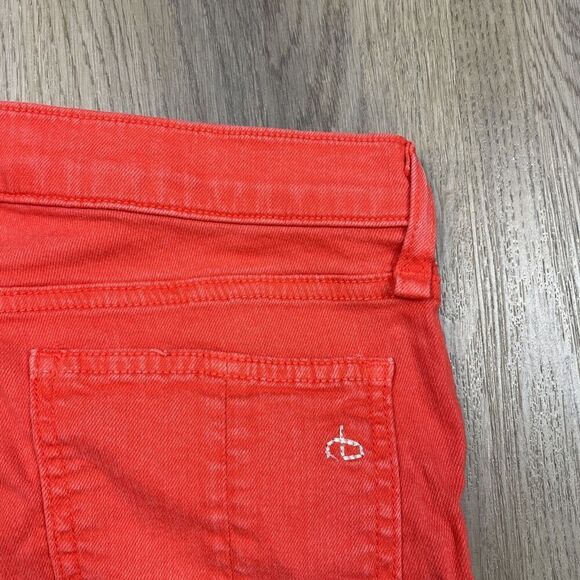 Rag & Bone Jeans Womens 26 Red Skinny Stretch Ankle Zip PFD Style W15270337 - Picture 8 of 11